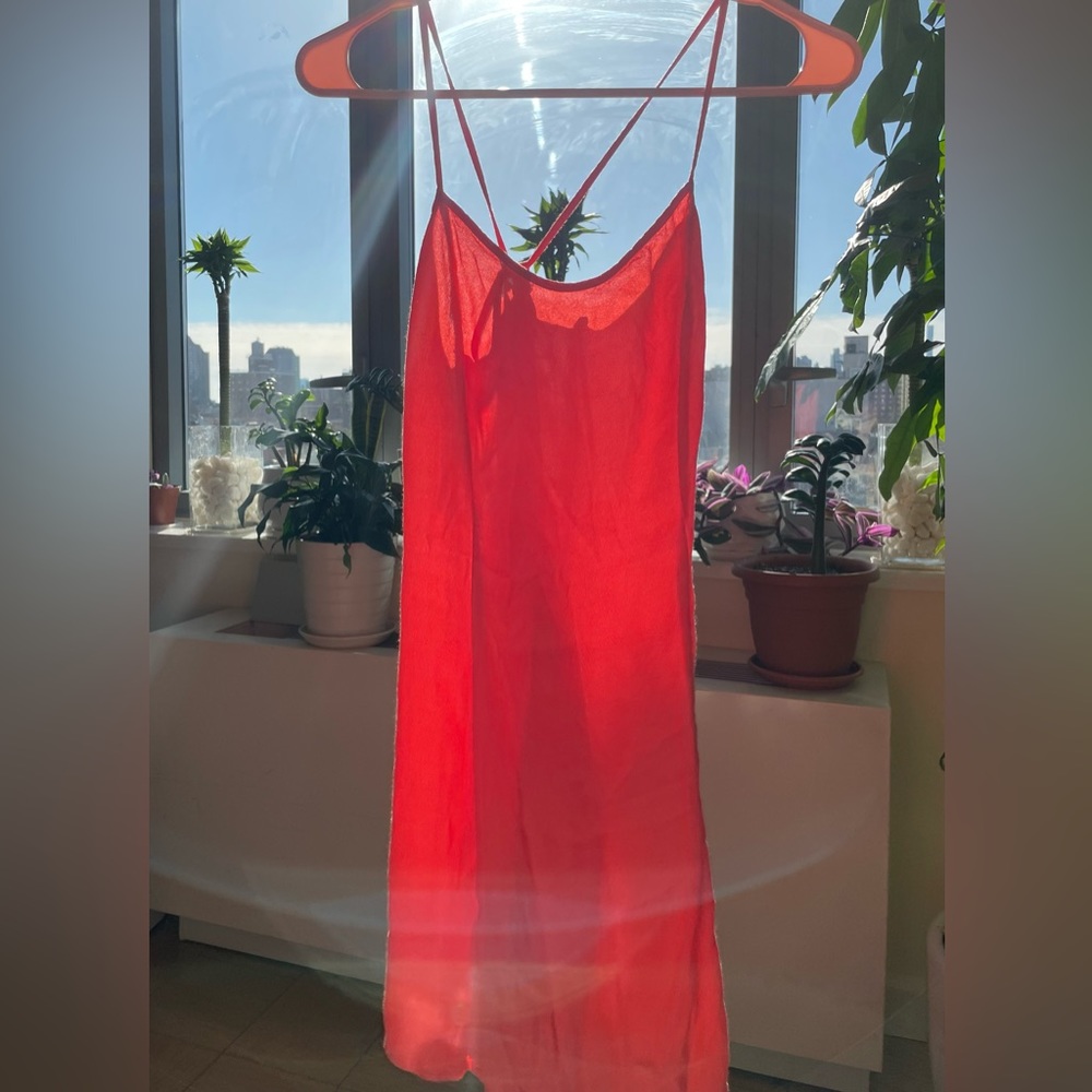 Coral Open Back Summer x Forever 21, Size Medium 🌺🍉🌺🍉